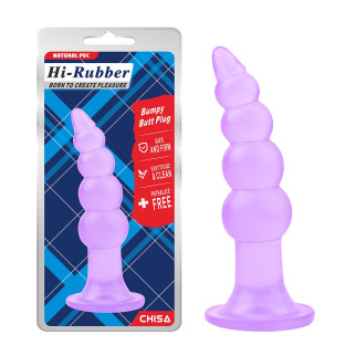 Анальна пробка ялинка Chisa Hi-Rubber, фіолетовий - Інтернет-магазин спільних покупок ToGether