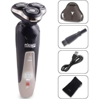 Електробритва з ножами DSP 60017 для вологого гоління обличчя й бороди - Інтернет-магазин спільних покупок ToGether