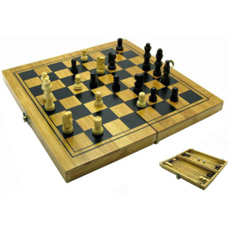 Набір DUKE нарди/шахи/шашки бамбук (DN18477) - Інтернет-магазин спільних покупок ToGether
