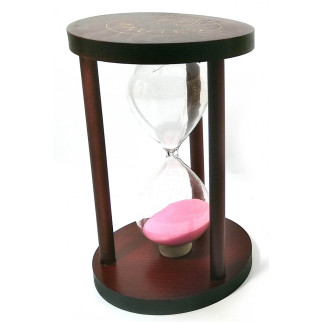 Годинник пісочний 10 хвилин 14.5х9х9 см Рожевий пісок (DN32071A) - Інтернет-магазин спільних покупок ToGether