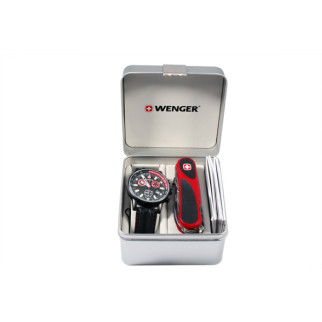 Набір Wenger годинник та ніж Червоно-чорний (70731.XL) - Інтернет-магазин спільних покупок ToGether