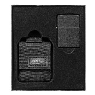Запальничка із чохлом Zippo 236 Blk Crackle Ltr Tactical Pouch OD Black GS (49402) - Інтернет-магазин спільних покупок ToGether