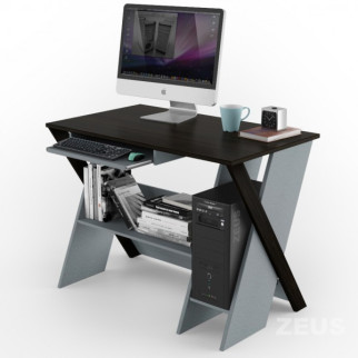 Комп'ютерний стіл Comfy Home Zhuk Венге/Алюміній - Інтернет-магазин спільних покупок ToGether