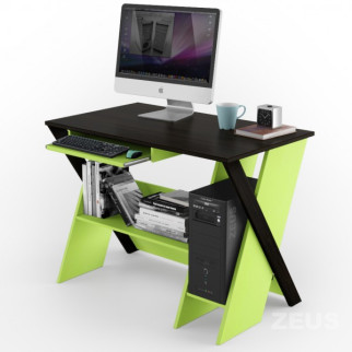 Комп'ютерний стіл Comfy Home Zhuk Венге/Зелена вода - Інтернет-магазин спільних покупок ToGether