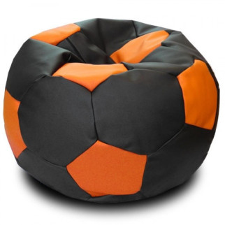 Крісло М'яч Coolki 100 см Чорний з Оранжевим (Оксфорд 600D PU) - Інтернет-магазин спільних покупок ToGether