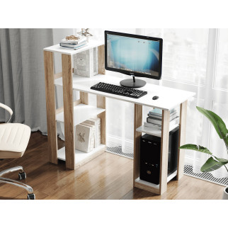 Комп'ютерний стіл Rimos 1200х766х532 мм Білий + Дуб Сонома (Z-4_B+D) - Інтернет-магазин спільних покупок ToGether