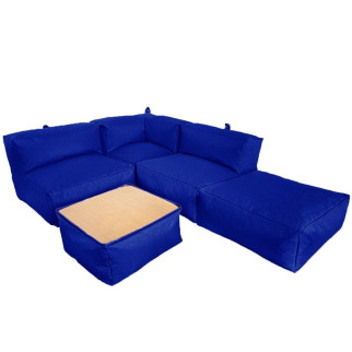 Комплект безкаркасних меблів Блек Tia-Sport (sm-0692-7) синій - Інтернет-магазин спільних покупок ToGether