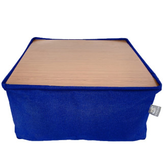Безкаркасний модульний Пуф-столик Блек Tia-Sport (sm-0948-7) синій - Інтернет-магазин спільних покупок ToGether