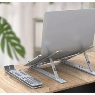 Складна підставка для ноутбука та планшета Laptop Stand Сріблястий (hub_udxep0) - Інтернет-магазин спільних покупок ToGether