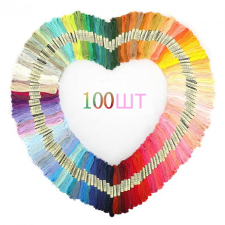 Багатобарвний набір ниток муліне CarryMul для вишивки хрестиком 100 шт (152-MUL) - Інтернет-магазин спільних покупок ToGether