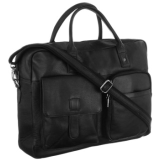 Чоловіча шкіряна сумка портфель для ноутбука до 14 дюймів Always Wild Чорний (LAP15603NDM) - Інтернет-магазин спільних покупок ToGether