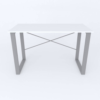 Письмовий стіл Ferrum-decor Драйв 750x1000x600 Сірий метал ДСП Білий 16 мм (DRA008) - Інтернет-магазин спільних покупок ToGether