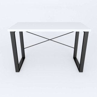 Письмовий стіл Ferrum-decor Драйв 750x1000x600 Чорний метал ДСП Білий 32 мм (DRA127) - Інтернет-магазин спільних покупок ToGether