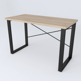 Письмовий стіл Ferrum-decor Драйв 750x1200x600 Чорний метал ДСП Дуб Сонома 32 мм (DRA151) - Інтернет-магазин спільних покупок ToGether