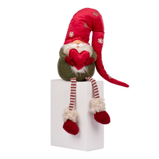 Новорічна м'яка іграшка Novogod'ko «Гном із серцем» 51 см 973728 - Інтернет-магазин спільних покупок ToGether