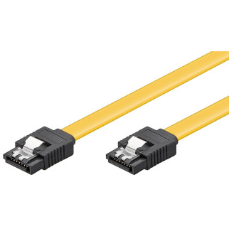 Кабель накопичувача Delock SATA 7p M/M  0.1m прямий 6Gbps AWG26 Latch жовтий (70.08.2797) - Інтернет-магазин спільних покупок ToGether