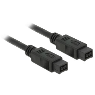 Кабель відео-сигнальний Delock FireWire 9p M/M  2.0m AWG24+28 Shielded D=6.0mm 800Mbp чорний (70.08.2599) - Інтернет-магазин спільних покупок ToGether