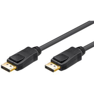 Кабель Goobay DisplayPort M/M 3.0m v1.2 4K@60Hz 19pin 2xShielded Gold Чорний (75.06.5924) - Інтернет-магазин спільних покупок ToGether