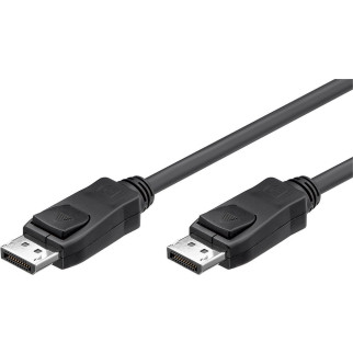 Кабель монітора-сигнальний Goobay DisplayPort M/M  5.0m v1.1 1080p 19pin D=6.5mm Gold чорний (75.05.1955) - Інтернет-магазин спільних покупок ToGether