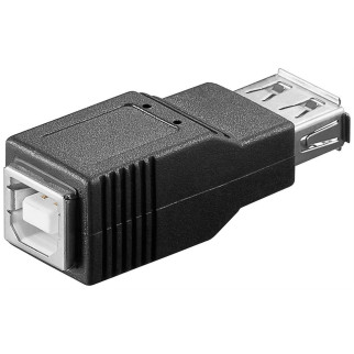 Перехідник обладнання Goobay USB2.0 A-B F/F адаптер прямий чорний (75.05.0290) - Інтернет-магазин спільних покупок ToGether