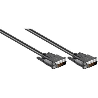 Кабель монітора-сигнальний Lucom DVI M/M  3.0m 24+1 D=7.0mm 2xShielded Cu чорний (25.02.5016) - Інтернет-магазин спільних покупок ToGether