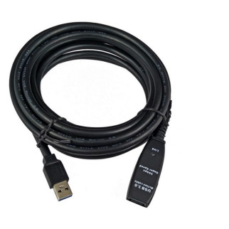 Подовжувач пристроїв активн Lucom USB3.0 A M/F (Active) 10.0m 900mA каскад 2х чорний (25.02.5066) - Інтернет-магазин спільних покупок ToGether