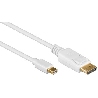 Кабель монітора-сигнальний Lucom DisplayPort-mini M/M  1.8m v1.2 4K@30Hz Gold білий (25.02.5168) - Інтернет-магазин спільних покупок ToGether