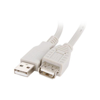 Кабель пристроїв-подовжувач Equip USB2.0 A M/F  3.0m AWG28 2xShielded D=4.0mm сірий (72.13.8201) - Інтернет-магазин спільних покупок ToGether