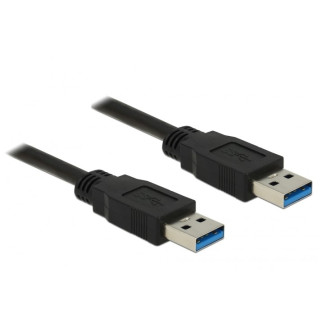 Кабель пристроїв Delock USB3.0 A M/M  3.0m AWG24+28 D=5.5mm Gold Cu чорний (70.08.5063) - Інтернет-магазин спільних покупок ToGether