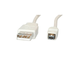 Кабель пристроїв Roline USB2.0 A-mini 4p M/M 1.8m HiRose D=3.5mm білий (11.02.8518) - Інтернет-магазин спільних покупок ToGether