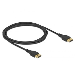 Кабель монітора-сигнальний Delock DisplayPort M/M  2.0m v1.4 8K@60Hz 19pin D=7.5mm Sert. чорний (70.08.5910) - Інтернет-магазин спільних покупок ToGether
