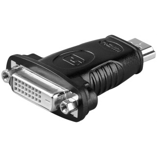 Перехідник моніторний Goobay HDMI-DVI M/F адаптер 24+1 Nikel Moulded чорний (75.03.3902) - Інтернет-магазин спільних покупок ToGether