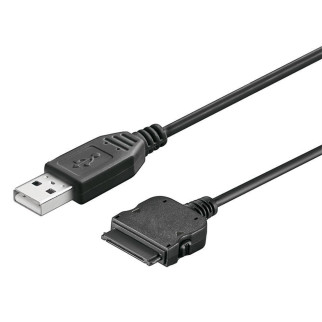Кабель пристроїв Goobay USB2.0 A-30pin_Apple M/M  1.5m Silver Contact чорний (75.04.2213) - Інтернет-магазин спільних покупок ToGether