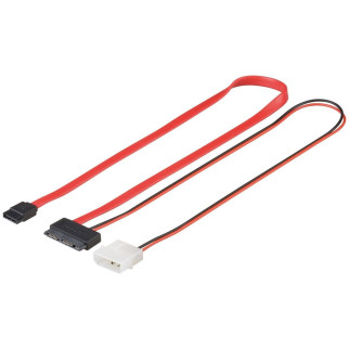 Кабель накопичувача Goobay SATAmicro 16p-7p F/F +Molex 0.3m прямий L-type різнобарвний (75.09.5715) - Інтернет-магазин спільних покупок ToGether