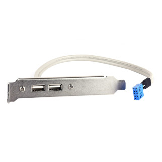 Планка корпусна Lucom USB2.0 Ax2-PinHeader (планка) 0.20m Slot Bracket (62.09.8056) - Інтернет-магазин спільних покупок ToGether