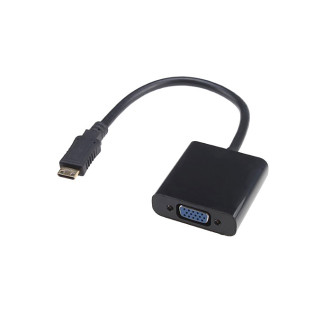 Перехідник моніторний Lucom HDMI mini-VGA HD15 M/F 0.20m (VGA-екран) 1080p Screw чорний (62.09.8078) - Інтернет-магазин спільних покупок ToGether