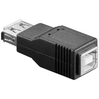 Перехідник обладнання Lucom USB2.0 A-B F/F адаптер прямий чорний (62.09.8153) - Інтернет-магазин спільних покупок ToGether