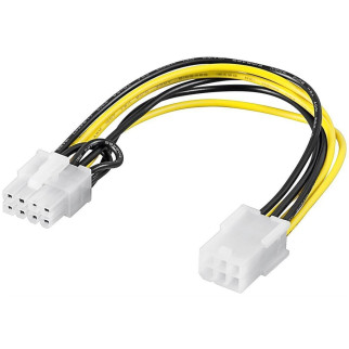 Кабель живлення внутрішній Goobay PCIePower 6p-8p F/M 0.2m кабель-адаптор AWG18 (75.09.3635) - Інтернет-магазин спільних покупок ToGether