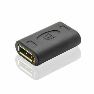 Перехідник моніторний Lucom DisplayPort F/F (адаптер) прямий чорний (62.09.8746) - Інтернет-магазин спільних покупок ToGether