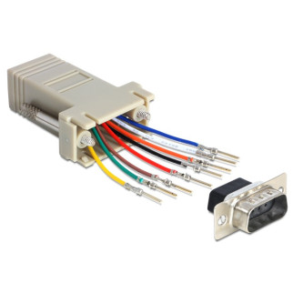 Перехідник обладнання Delock COM(DB9)-RJ45 UTP5e M/F Assemble Kit (RS232 over TP) сірий (70.06.5462) - Інтернет-магазин спільних покупок ToGether