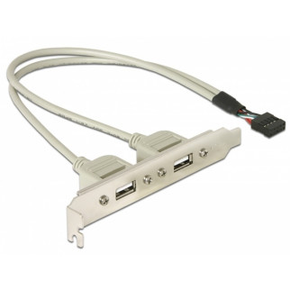 Планка корпусна Lancom USB2.0 Ax2-PinHeader 0.30 Slot Bracket Сірий (78.01.4334) - Інтернет-магазин спільних покупок ToGether