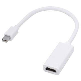 Перехідник моніторний Gutbay DisplayPort mini-HDMI M/F (HDMIекран) v1.1 1080p 0.20m D=5.0mm білий (78.01.2809) - Інтернет-магазин спільних покупок ToGether