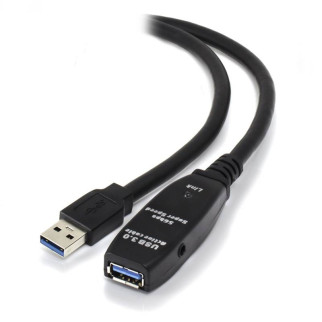 Кабель пристроїв-подовжувач Gutbay USB3.0 A M/F (Active)  5.0m AWG22+28 D=6.0mm (каскад 2x) чорний (78.01.2837) - Інтернет-магазин спільних покупок ToGether