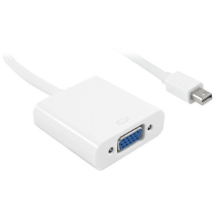 Перехідник моніторний Lucom DisplayPort mini-VGA HD15 M/F (VGA-екран) v1.1 1080p D=5.5mm L=0.2m білий (78.01.9007) - Інтернет-магазин спільних покупок ToGether