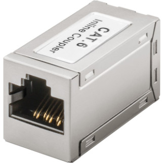 Перехідник мережевий Goobay RJ45 UTP6 F/F адаптер Coupler Metal Gold металік (75.01.5217) - Інтернет-магазин спільних покупок ToGether