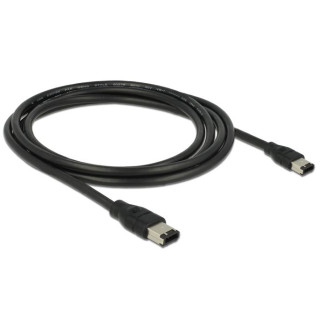 Кабель відео-сигнальний Delock FireWire 6p M/M  2.0m AWG24+28 D=6.0mm 400Mbps чорний (70.08.2574) - Інтернет-магазин спільних покупок ToGether