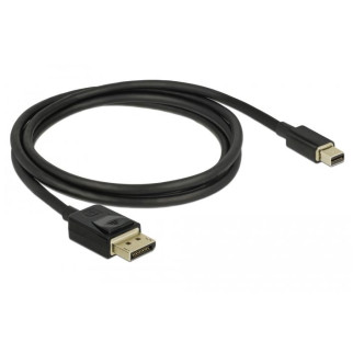 Кабель монітора-сигнальний Delock DisplayPort-mini M/M  1.0m v1.4 8K@60Hz 19pin D=4.5mm Cu чорний (70.08.4927) - Інтернет-магазин спільних покупок ToGether