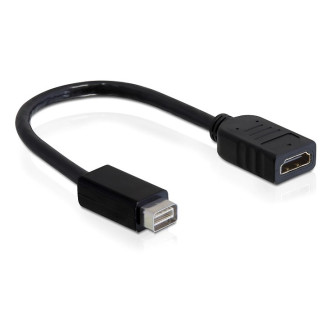 Перехідник моніторний Delock HDMI-DVI mini F/M 0.2m D=5.5mm Nickel чорний (70.06.5252) - Інтернет-магазин спільних покупок ToGether