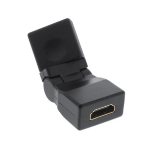 Перехідник моніторний InLine HDMI F/F (адаптер) 270° 2D поворотний Gold чорний (77.A1.7692) - Інтернет-магазин спільних покупок ToGether