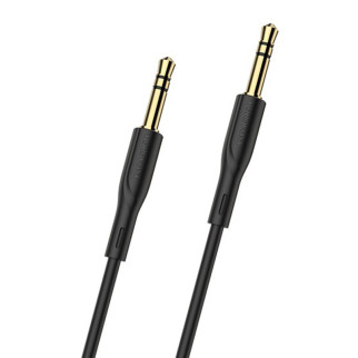 Аудіо кабель Borofone BL1 AUX 3pin 3.5 мм на 3pin 3.5 мм 1m Black - Інтернет-магазин спільних покупок ToGether